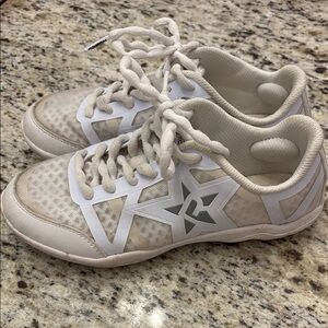 White and Grey Rebel Ruthless Cheer Shoes